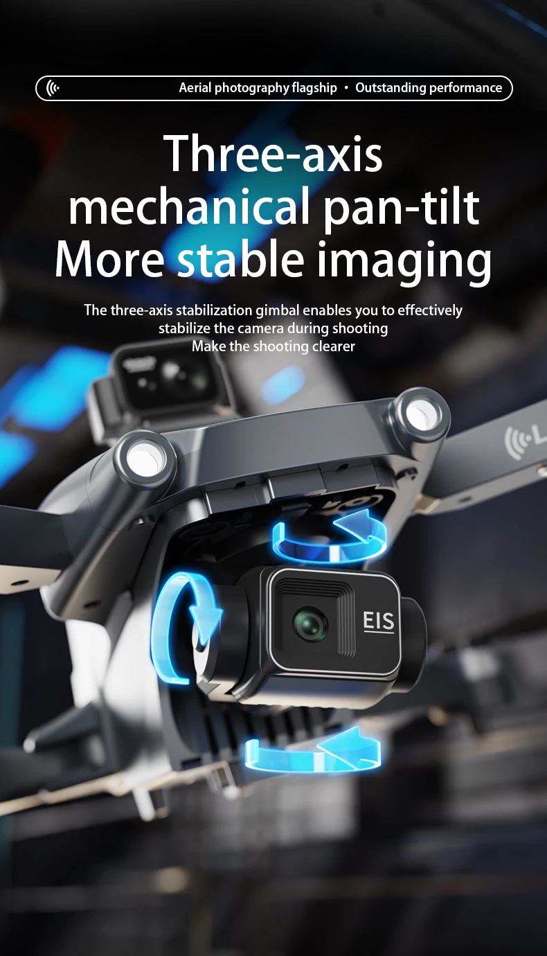 HOT-Professional 8K HD Dual Camera New L600-2 MAX GPS Drone 5KM 3-Axis Gimbal 360 Obstacle Avoidance Brushless Quadcopter Toy - Image 6
