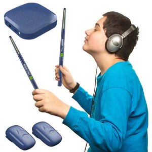 Air Drum with Drumsticks Sets Portable Electronic Virtual Air Drum Drumsticks Pedals Professional for Beginners Children Adults