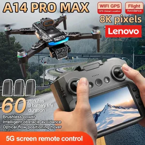 Lenovo A14Pro max GPS Drone 4K Professional Dual Camera Dron Brushless Motor WIFI FPV Foldable RC Quadcopter Helicopter Toys
