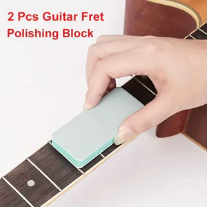 Miwayer 2/4Pcs 1000 Grit Guitar Fret Polishing Sanding Block Double Side for Guitar Nail Filer & Maintenance