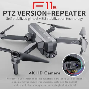 SJRC F11S PRO GPS Drone 4K Profesional EIS HD Camera FPV 2-Axis Gimbal 5G WiFi RC Distance Brushless Quadcopter Dron Toy 3KM