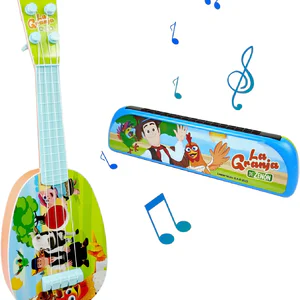 La Granja De Zenon 32CM Mini Size Ukulele Musical Instruments Toys For Children Beginner Small Guitar Toys Zenon Farm Toys