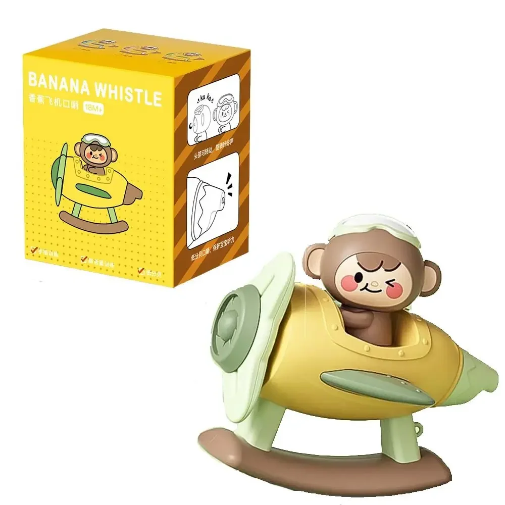 Cute Competitive Kids Gift Monkey Plastic Baby Music Toy Small Airplane Rotating Toy Kids Whistle Toy Enlightening Toy - Image 7