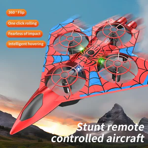 Stunt remote control aircraft drone plastic non-foam aircraft model boy toy four-axis fighter S12