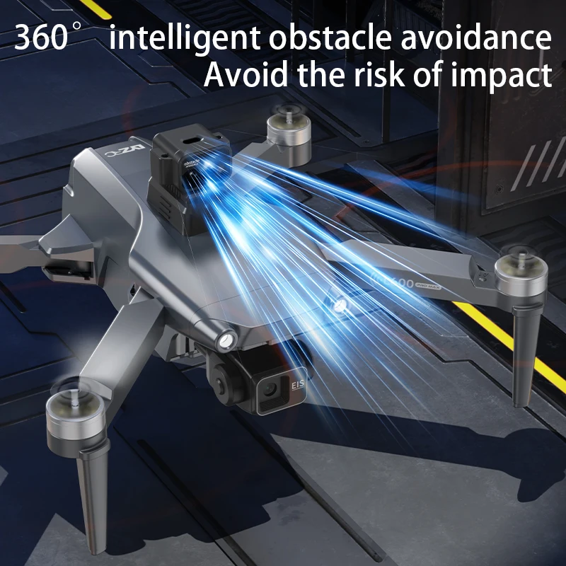 HOT-Professional 8K HD Dual Camera New L600-2 MAX GPS Drone 5KM 3-Axis Gimbal 360 Obstacle Avoidance Brushless Quadcopter Toy - Image 2