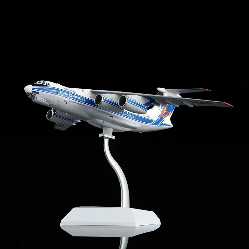 SQ Diecast 1/200 Scale Volga-Dnepr IL-76 Transport Aircraft Model Alloy Volga-Dnepr Cargo Aircraft Model Teaching AIDS Ornaments - Image 2