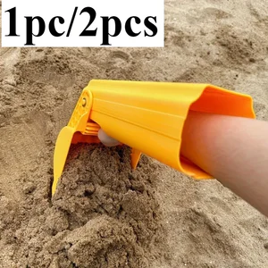 1pc Pro Sand & Snow Shovel - Vibrant Orange Beach Digging Tool for Kids/Adults, Heavy-Duty Plastic Snow Toy hot sale