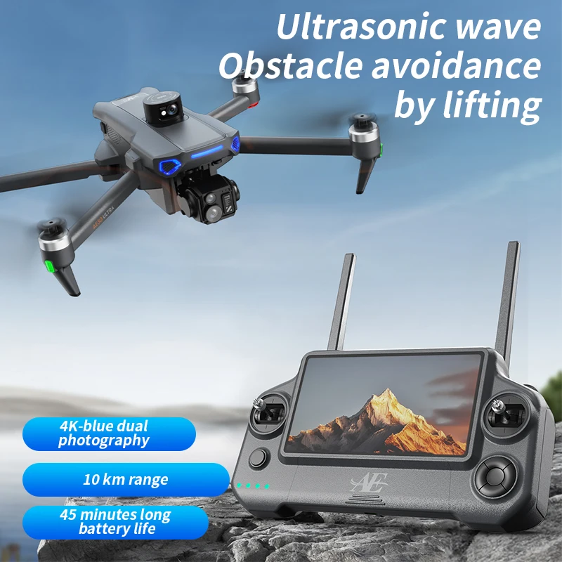 HD 64G 8K Aerial Photography Drone with Three-Axis Gimbal GPS Automatic Return Remote Control 3-Axis Gimbal RC Quadcopter AE30 - Image 2