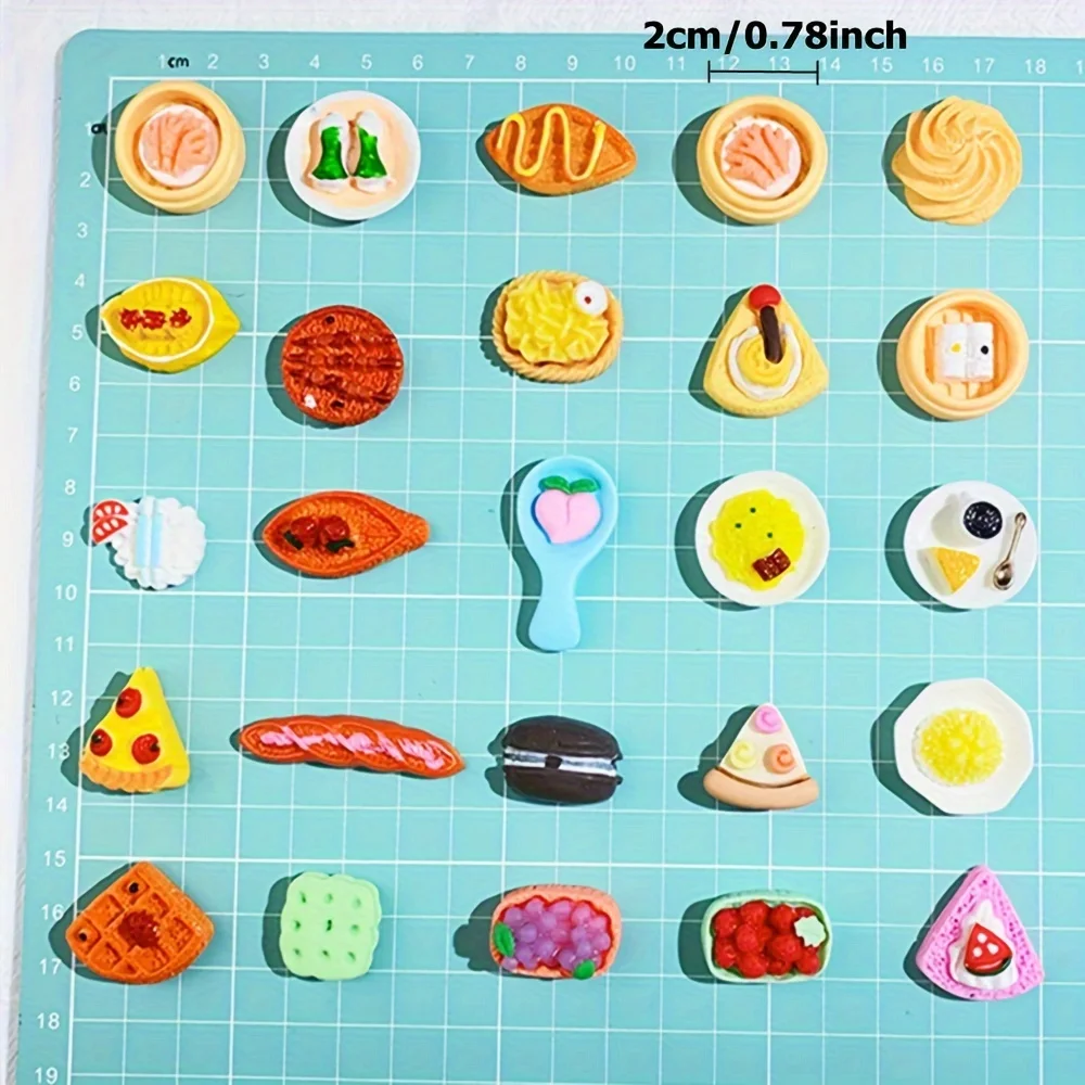 30/60Pcs Mini Food Toys Mixed Style Resin Food Dolls Kitchen Pretend Play Mini Food Dolls Diy Accessories For Adults And Teens - Image 6