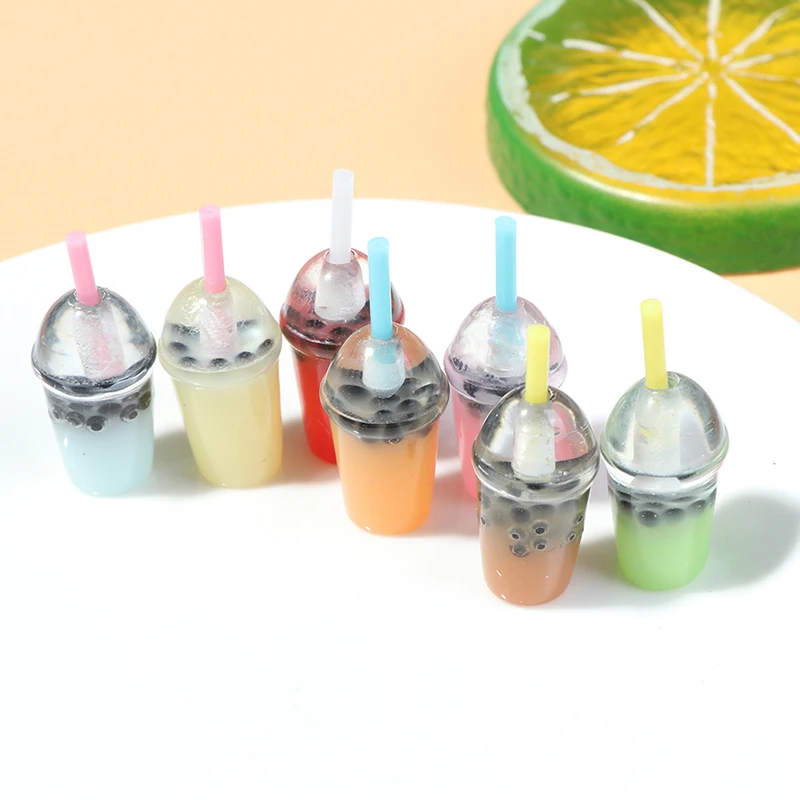 5Pcs 1:6 Scale Dollhouse Miniature Ice-cream Coffee Cup Drink Pretend food Dollhouse Decor for 1/6 Doll Kitchen Toys