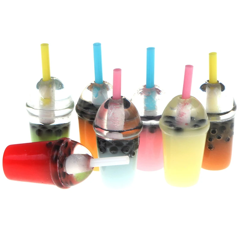 5Pcs 1:6 Scale Dollhouse Miniature Ice-cream Coffee Cup Drink Pretend food Dollhouse Decor for 1/6 Doll Kitchen Toys - Image 3