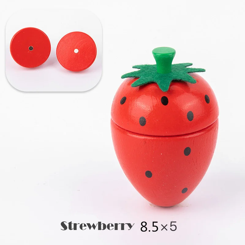 Magnetic Wooden Cutting Fruits Vegetables Pretend Play Simulation Kitchen Toys Classic Game Montessori Educational Toys For Kids - Image 29