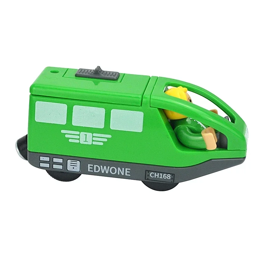 Magnetic Electric Train Car Locomotive Wooden Track Slot Diecast Railway With Two Carriages Train Wood Kid Toy Biro Leduo Track - Image 22