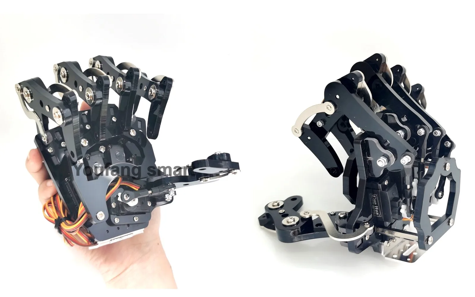 5 Dof Robot Hand with Base Humanoid Robotic Finger Bionic Assembled Mechanical Manipulator Claw for Arduino Programmable Robot - Image 6