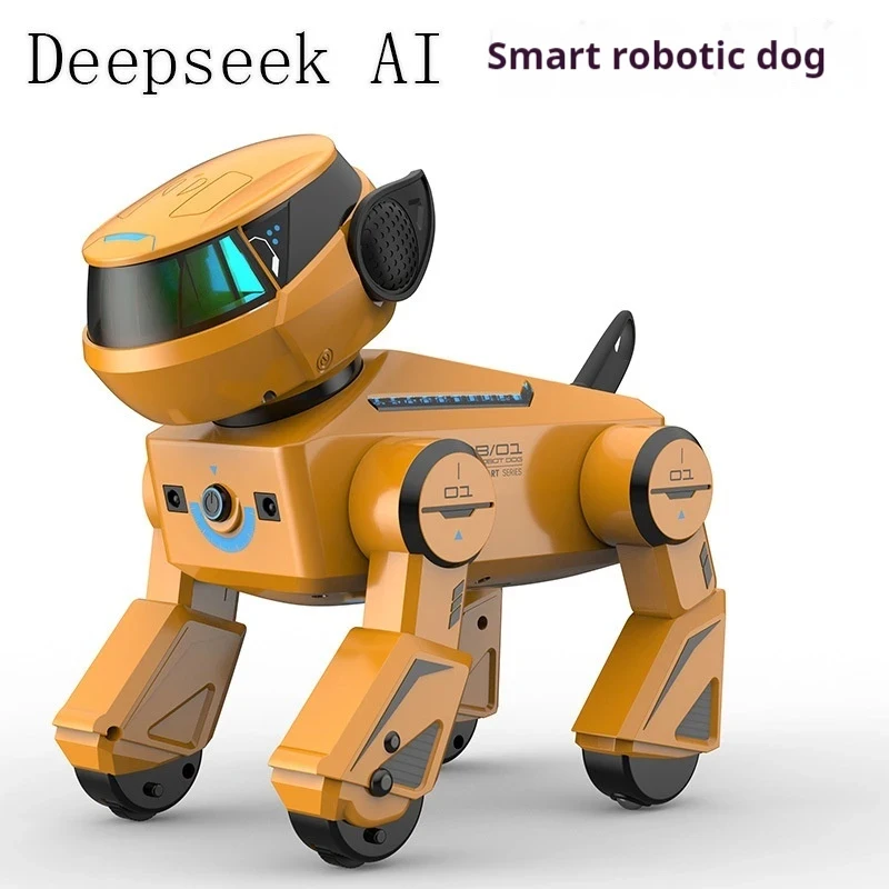 Ai Smart Robot Dog Gesture Touch Remote Control Bluetooth Speaker Song Programmable Cool Lighting Toy For Kids Aged 6+Interactio - Image 3