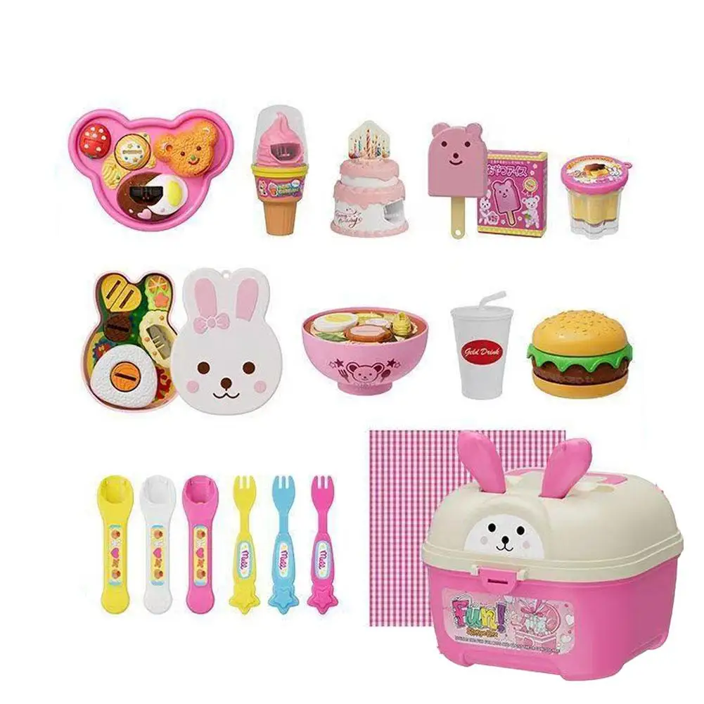 Pretend Play Pudding Feeding Toy Set with Magic Spoon Simulation Food Kitchen Toys for Kids Interactive Role Play Gift for Girls - Image 15