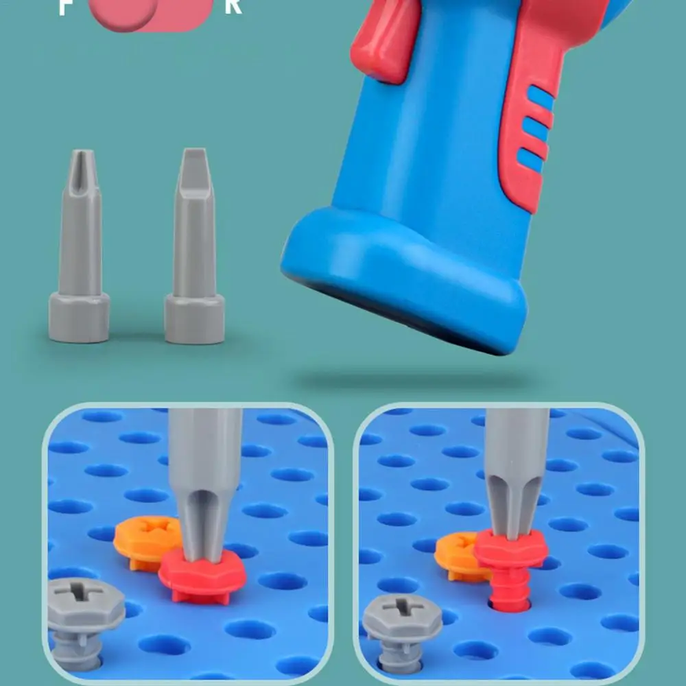 351stk/211stk Children DIY Tool Toys Set Electric Drill Screw Nuts Puzzle Toy Pretend Play Tool Kits 2D/3D Educational Toy - Image 18