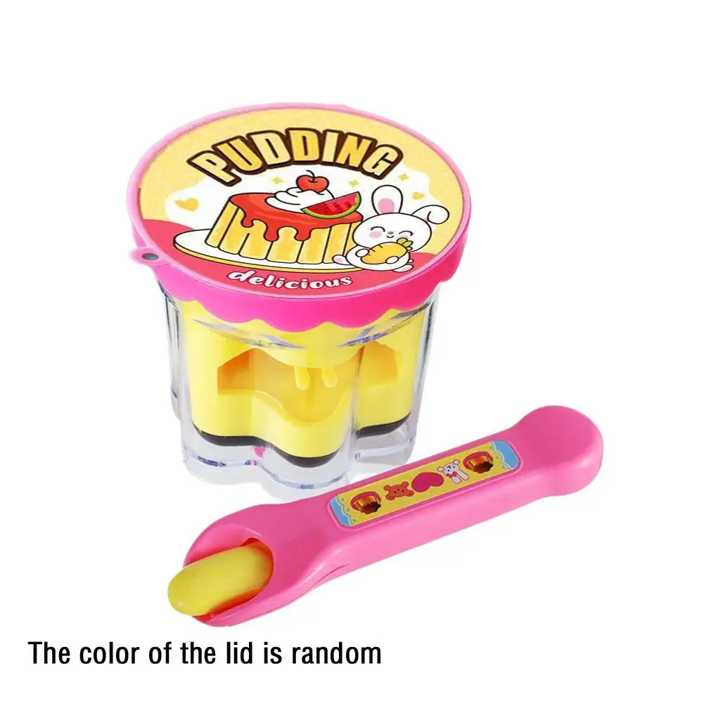 Pretend Play Pudding Feeding Toy Set with Magic Spoon Simulation Food Kitchen Toys for Kids Interactive Role Play Gift for Girls - Image 9
