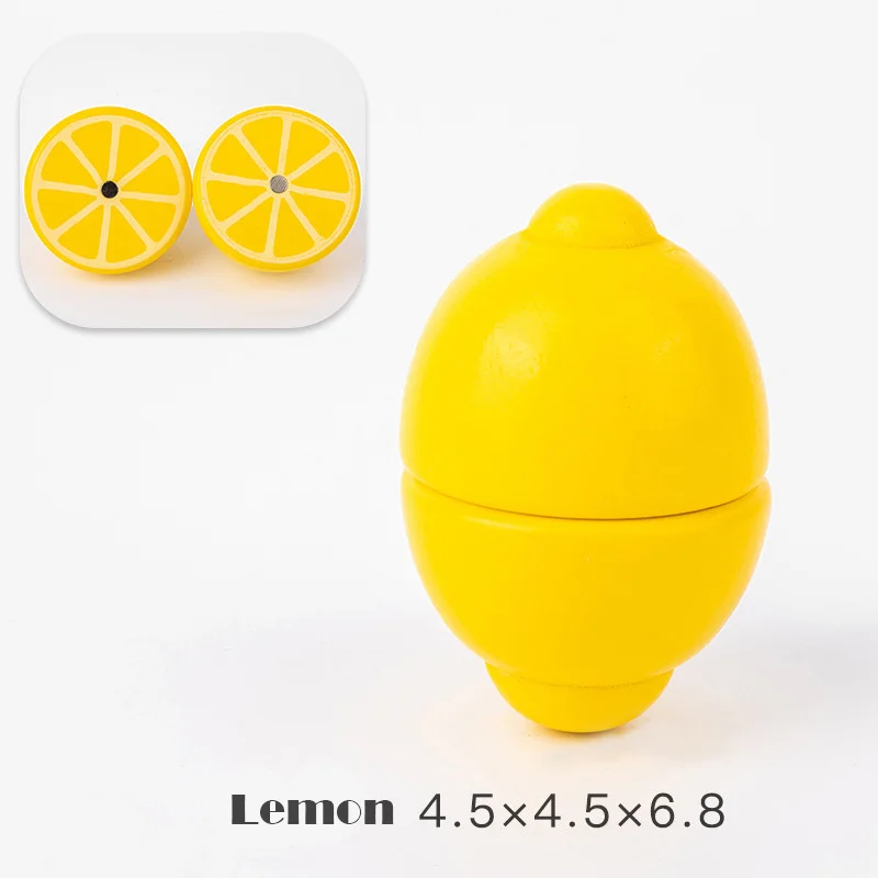 Magnetic Wooden Cutting Fruits Vegetables Pretend Play Simulation Kitchen Toys Classic Game Montessori Educational Toys For Kids - Image 8