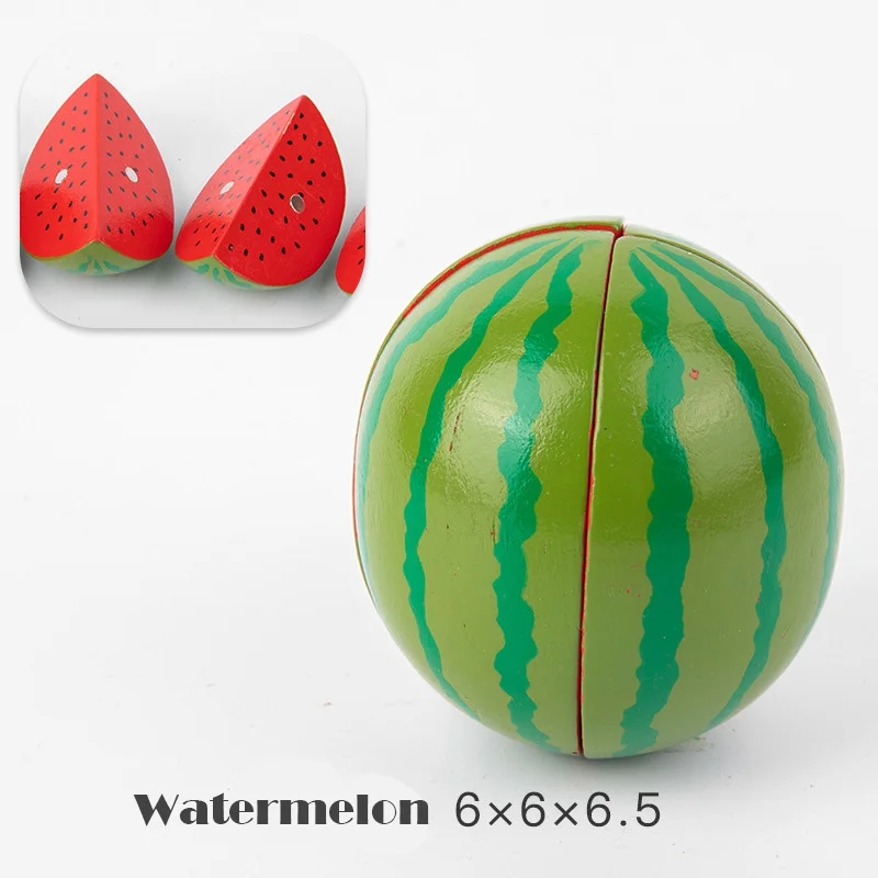 Magnetic Wooden Cutting Fruits Vegetables Pretend Play Simulation Kitchen Toys Classic Game Montessori Educational Toys For Kids - Image 14