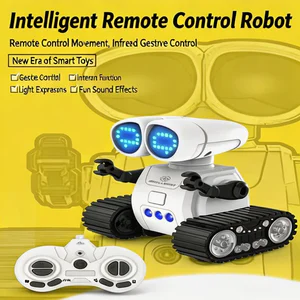 RC Robot Toy Gesture Sensing AI Interactive Robot Programmable Electric Robot with Walkie Talkie Companion Toy for Boys