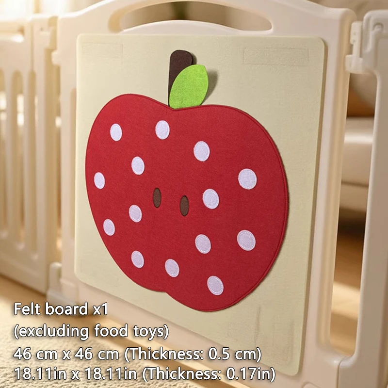 Baby Felt Board Play Food Toys Wall Sticker Fruits Vegetables Pretend Play Kitchen Games Fine Motor Skills Early Educational Toy - Image 12