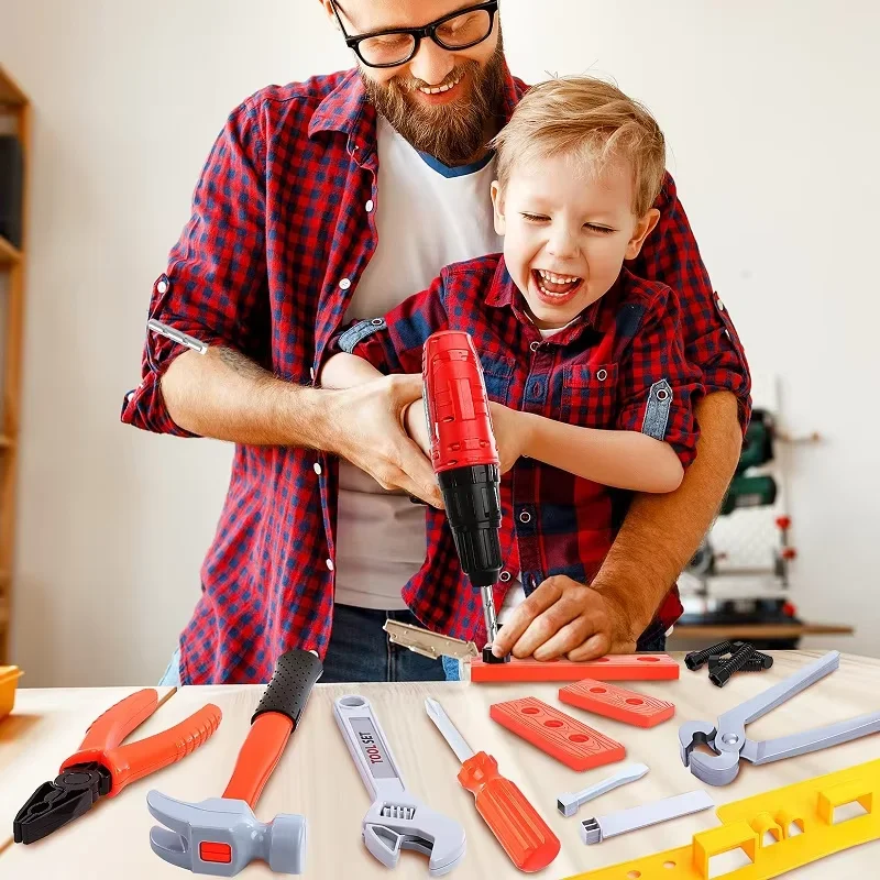 Kids Repair Toolbox Toy Set, Simulation Engineering Tools with Drill, Educational Pretend Play Gifts for Boys - Image 20