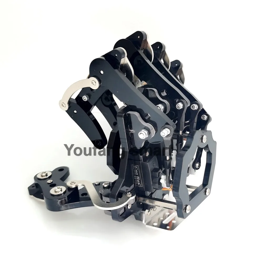 5 Dof Robot Hand with Base Humanoid Robotic Finger Bionic Assembled Mechanical Manipulator Claw for Arduino Programmable Robot - Image 8