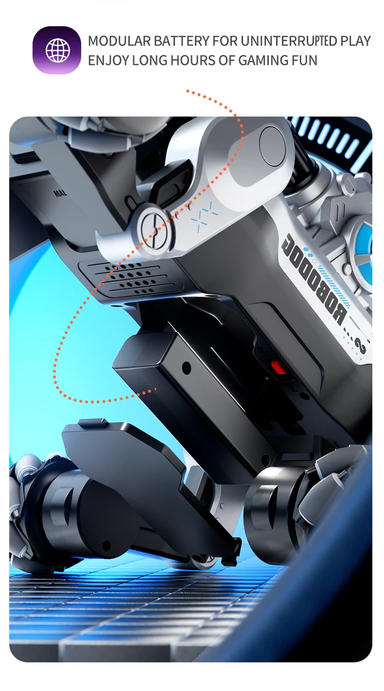 8WD Smart Robot Dog, Voice Control & Touch Interaction, Programmable Actions, Water Bead Turret, Music & Mist Spray, for Kids - Image 23
