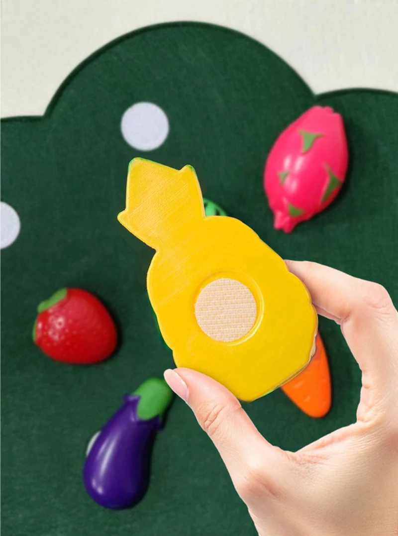 Baby Felt Board Play Food Toys Wall Sticker Fruits Vegetables Pretend Play Kitchen Games Fine Motor Skills Early Educational Toy - Image 19
