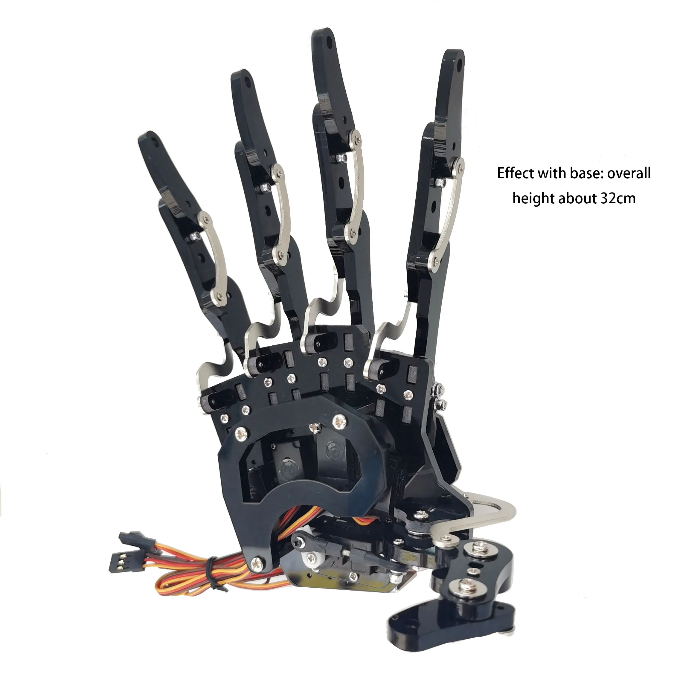 5 Dof Robot Hand with Base Humanoid Robotic Finger Bionic Assembled Mechanical Manipulator Claw for Arduino Programmable Robot - Image 17