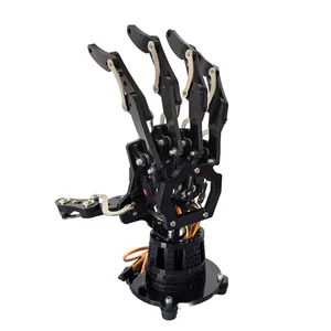 5 Dof Robot Hand with Base Humanoid Robotic Finger Bionic Assembled Mechanical Manipulator Claw for Arduino Programmable Robot