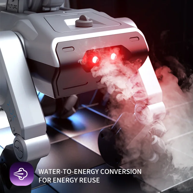 8WD Smart Robot Dog, Voice Control & Touch Interaction, Programmable Actions, Water Bead Turret, Music & Mist Spray, for Kids - Image 3
