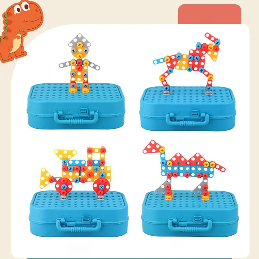 351stk/211stk Children DIY Tool Toys Set Electric Drill Screw Nuts Puzzle Toy Pretend Play Tool Kits 2D/3D Educational Toy - Image 22