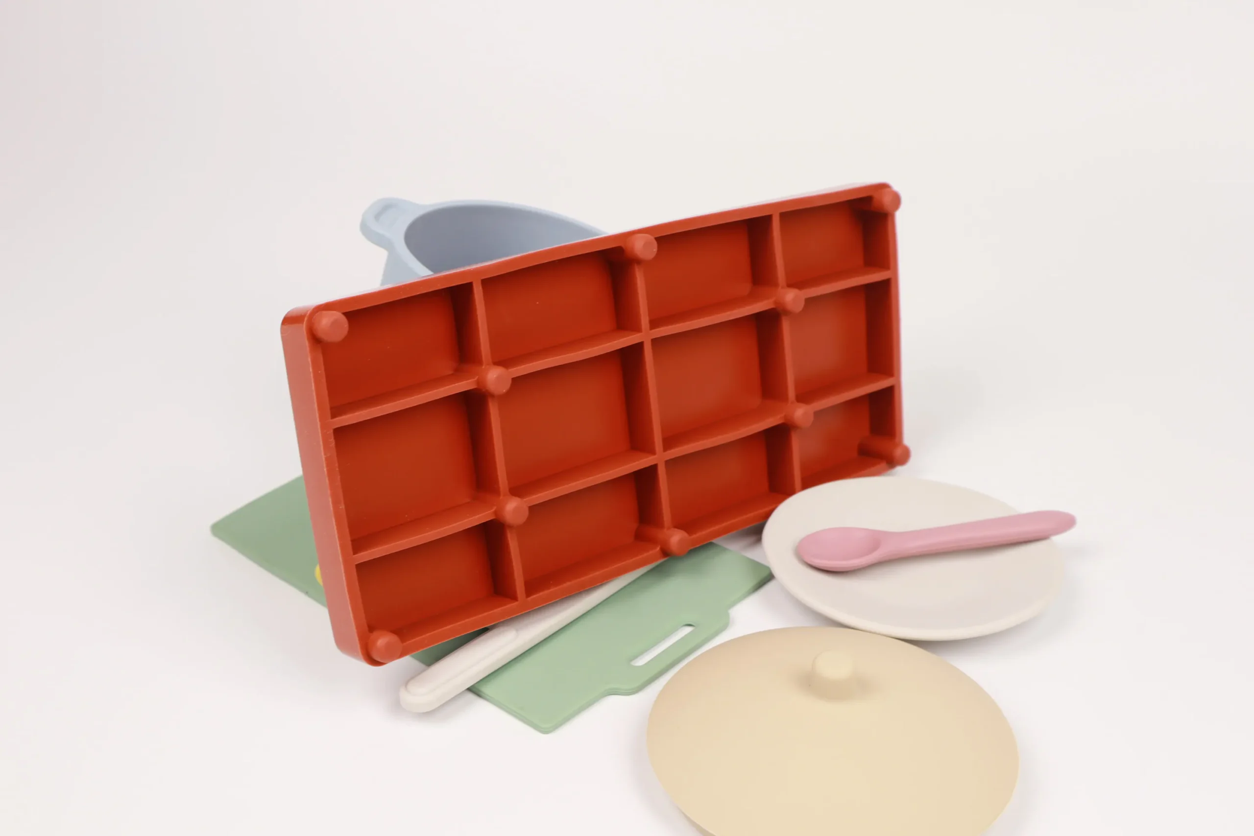 Silicone Kitchen Toy Set Pot Cooking For Toddler Educational Developmental Best Gift - Image 2