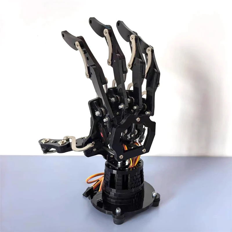 5 Dof Robot Hand with Base Humanoid Robotic Finger Bionic Assembled Mechanical Manipulator Claw for Arduino Programmable Robot - Image 3