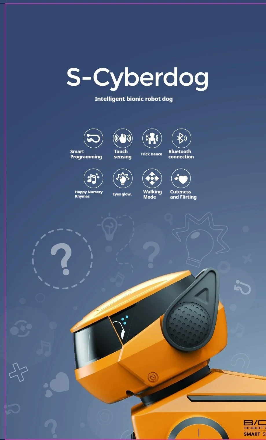 Ai Smart Robot Dog Gesture Touch Remote Control Bluetooth Speaker Song Programmable Cool Lighting Toy For Kids Aged 6+Interactio - Image 10