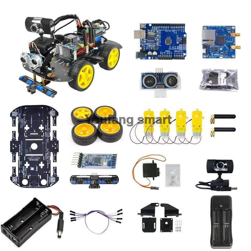 APP Control 4WD Robot Car WiFi Bluetooth Video Line Following Obstacle Avoiding RC Tank For Arduino Programmable Robot DIY Kit - Image 7