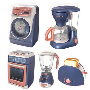 Simulation Kitchen Toys Home Appliances Set Play House Toy Washing Machine Bread Maker Oven Microwave Cooker Creative Kids Gift