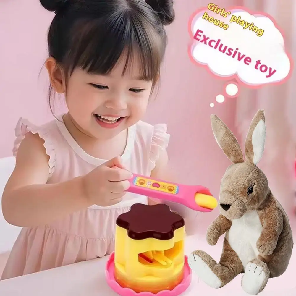 Pretend Play Pudding Feeding Toy Set with Magic Spoon Simulation Food Kitchen Toys for Kids Interactive Role Play Gift for Girls - Image 3