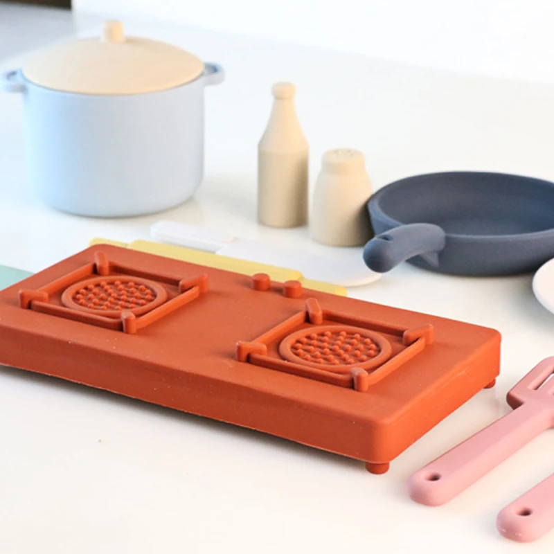 Silicone Kitchen Toy Set Pot Cooking For Toddler Educational Developmental Best Gift - Image 5