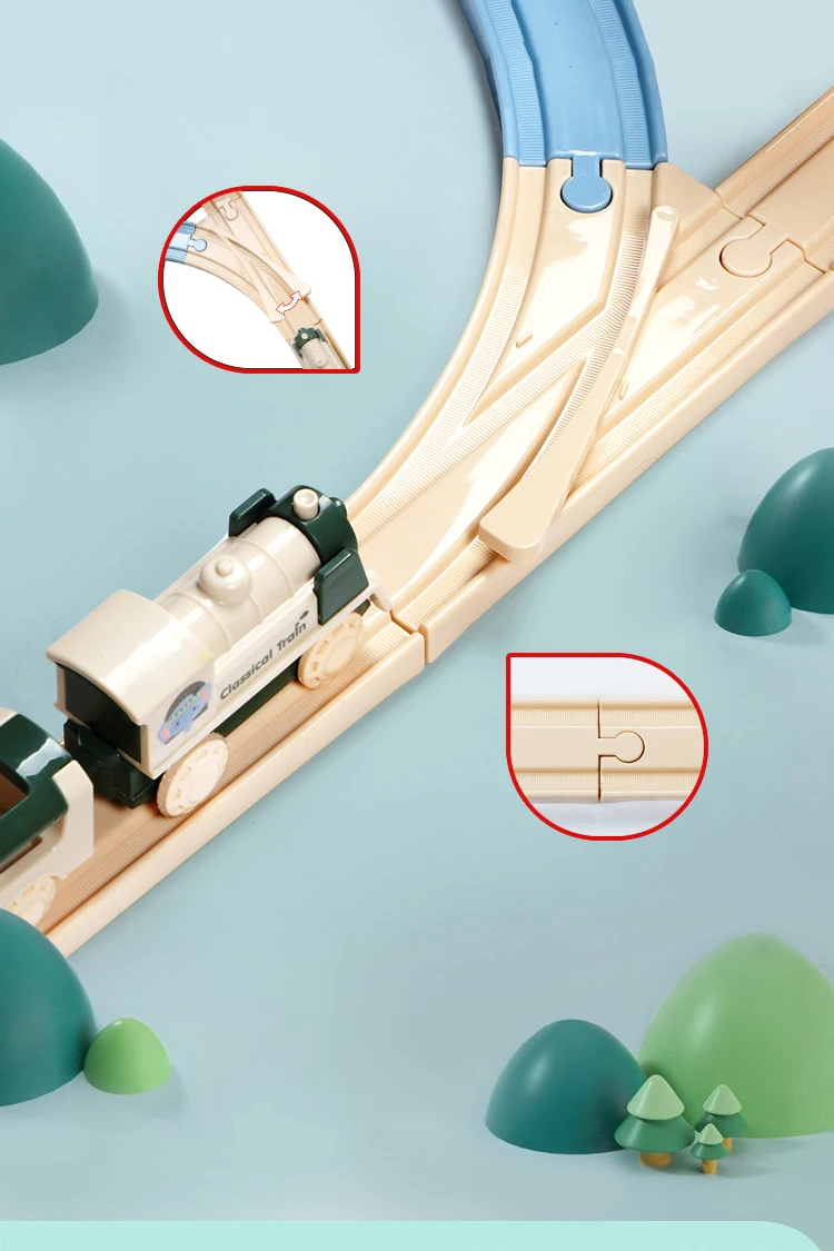 New DIY Rail Train Children Toys Puzzle Assembled Railway Track Building Block Track Toy for Kids Gifts/Christmas Gifts - Image 11