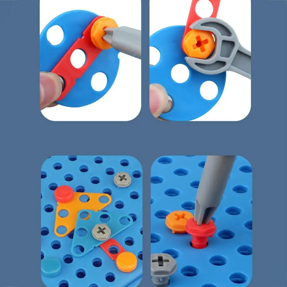351stk/211stk Children DIY Tool Toys Set Electric Drill Screw Nuts Puzzle Toy Pretend Play Tool Kits 2D/3D Educational Toy - Image 15