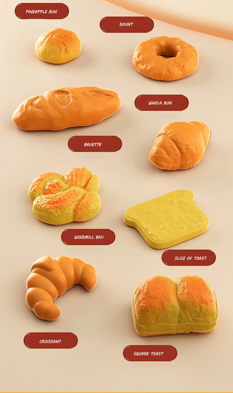 Children Pretend Play Kitchen Toys Sets Simulation Dessert Bread Food Cooking Games Play House Party Activities Games Girl Toys - Image 13