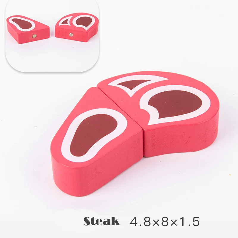Magnetic Wooden Cutting Fruits Vegetables Pretend Play Simulation Kitchen Toys Classic Game Montessori Educational Toys For Kids - Image 39