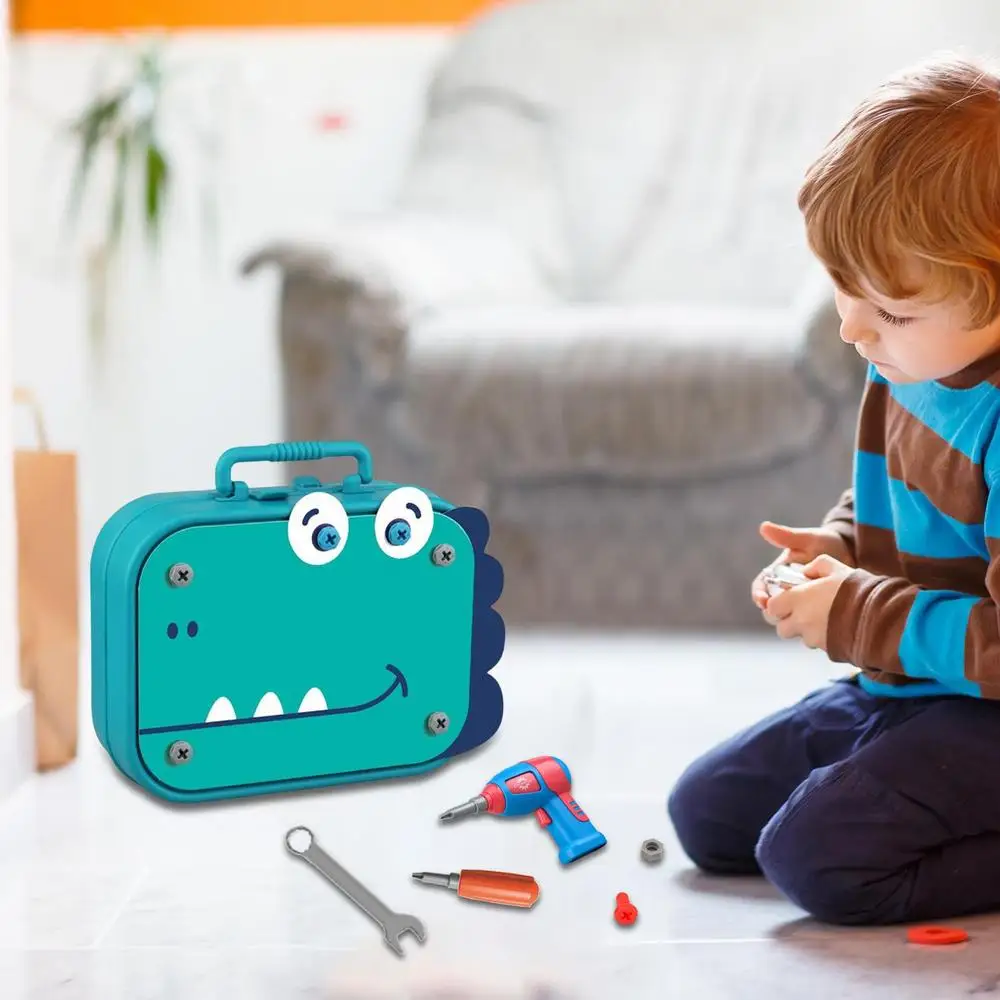 351stk/211stk Children DIY Tool Toys Set Electric Drill Screw Nuts Puzzle Toy Pretend Play Tool Kits 2D/3D Educational Toy - Image 13