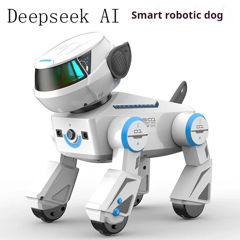 Ai Smart Robot Dog Gesture Touch Remote Control Bluetooth Speaker Song Programmable Cool Lighting Toy For Kids Aged 6+Interactio - Image 9