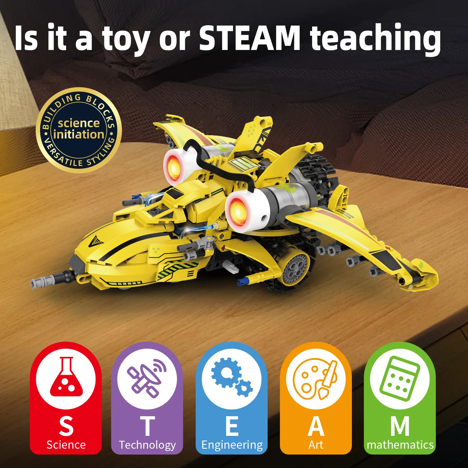 5-in-1 Programmable Robot Building Blocks Kit Remote/APP Control Digital Display Color Sensor STEM Toy for Kids Adults - Image 5