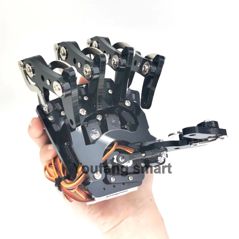 5 Dof Robot Hand with Base Humanoid Robotic Finger Bionic Assembled Mechanical Manipulator Claw for Arduino Programmable Robot - Image 7