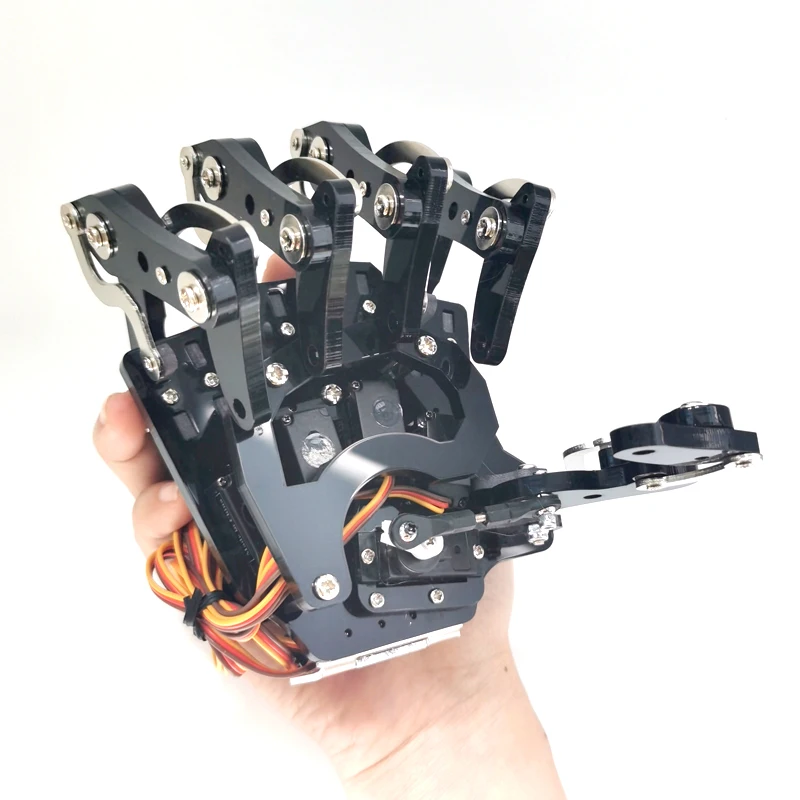 5 Dof Robot Hand with Base Humanoid Robotic Finger Bionic Assembled Mechanical Manipulator Claw for Arduino Programmable Robot - Image 5